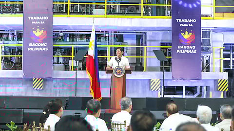 PRESIDENT Ferdinand Marcos Jr. graces the inauguration of Steel Asia Manufacturing  Corp. in Cebu City on Tuesday.