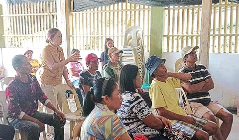The meeting between the DAR’s team and the beneficiaries and stakeholders of lands to be validated under the Project SPLIT.
