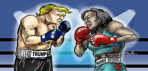 Trump vs Harris, a slambang affair