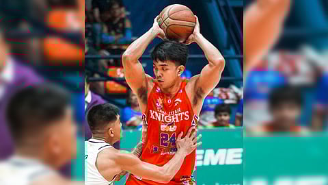 NIKKO Panganiban shows the way in San Juan’s 78-66 win over Nueva Ecija in the MPBL Season 6 last Friday at the FilOil EcoOil Centre in San Juan.