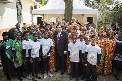 Iglesia Ni Cristo Executive Minister Brother Eduardo V. Manalo with some of the INC members in South Africa after the dedication of the new building of worship in Johannesburg on 20 August 2016. 