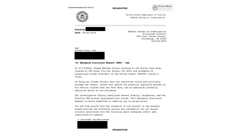 Andrew Torba states on his feed on the social platform X that "the account for which data was requested was, UNEQUIVOCALLY, pro-Biden and in particular pro-Biden's immigration policy."