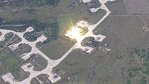 Russia destroys Ukrainian jet