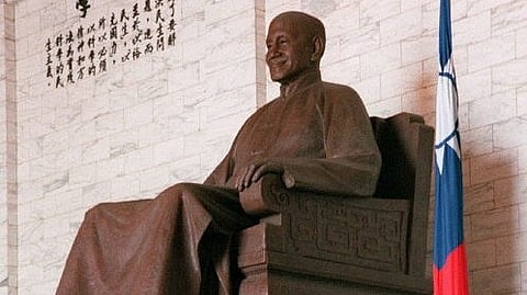 Statue of late Taiwanese president Chiang Kai-shek