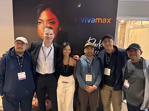 Vic del Rosario Jr., chairman of the Board Viva Communications, Simon Bausch media head of Bausch Germany, Sarah Bernales, director Bobby Bonifacio, director Lino Cayetano and Vincent del Rosario. 