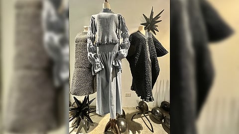 The collection boasts carefully handcrafted clothing.