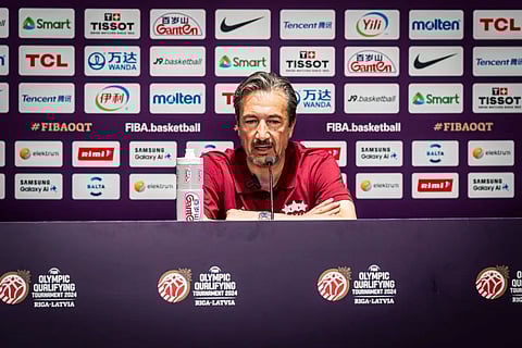 LATVIA coach Luca Banchi admits that his team crumbles after a terrible start in the host squads’ 80-89 loss to Gilas Pilipinas in the FIBA Olympic Qualifying Tournament early Thursday in Riga.