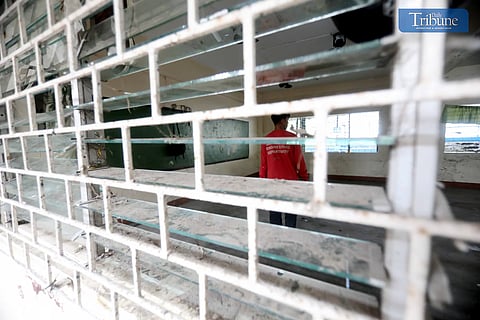 (FILES) Quezon City government sends personnel to help rehabilitate the Masambong High School in Quezon City on Monday, 29 July 2024, following the destruction caused by Super Typhoon Carina and the enhanced southwest monsoon.