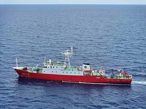 Chinese Multi-Purpose Oceanographic Research Vessel KE XUE SAN HAO (Photo from PCG)
