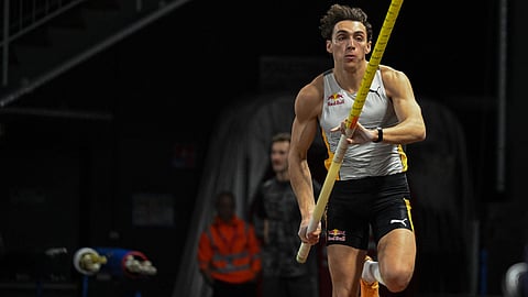 ARMAND Duplantis clears 6.02 meters to rule the All Star Perche event at Clermont in France.