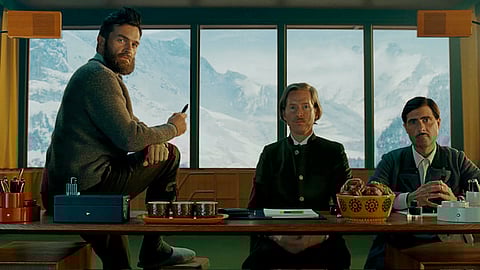 Rupert Friend, Jason Schwartzman and Wes Anderson.