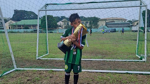 FUTURE looks bright for Levi Caparros after towing Maryhill College FC to the 10U title of the 1st Maryhill Football Cup 2024.