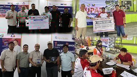 Photos show the provision of livelihood assistance and the payment of emergency employment wages under TUPAD led by DOLE Soccsksargen Director Joel M. Gonzales.