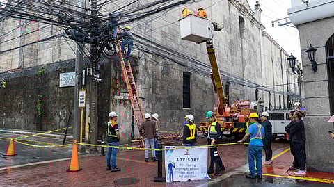 Meralco actively conducts maintenance and upgrading activities to improve the resiliency of its distribution network especially during the rainy season. 