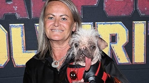 Jules Tottman and Peggy the dog