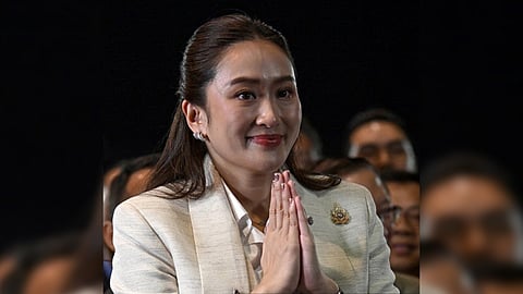 THAILAND’s new Prime Minister Paetongtarn Shinawatra, known by her nickname ‘Ung Ing’ and daughter of former Prime Minister Thaksin Shinawatra, gestures during a press conference in Bangkok on 16 August 2024. 