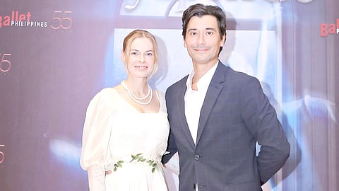 Ballet Philippines artistic director Mikhail Martynyuk with wife Eleanora.