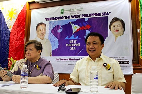 Undersecretary for Bilateral Relations and ASEAN Affairs of the Department of Foreign Affairs (DFA) Ma. Theresa P. Lazaro and De La Salle University-Manila Professor of Law Atty. Antonio A. Ligon provide insights into and implications of the current territorial dispute during the Defending the West Philippine Sea Forum during the Dangal Ng Bulacan 2nd General Membership Meeting 2024 at the Hiyas Ng Bulacan Convention Center on Saturday. 