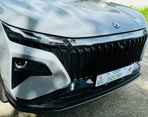 the imposing front grille.