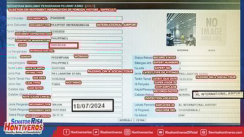 Hontiveros: Alice Guo is out of Phl