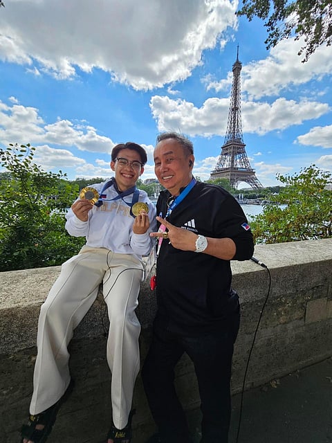 PHILIPPINE Olympic Committee president ‘Bambol’ Tolentino (right) is expected to seek a fresh four-year term following Carlos Yulo’s historic performance in the Paris Olympics.   