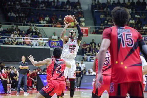 Justin Brownlee reaches a new personal scoring high of 51 points to power Barangay Ginebra to a 108-102 victory over San Miguel Beer in the PBA Governors' Cup. 