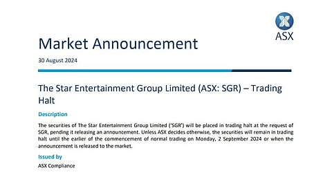 Star Entertainment announcement