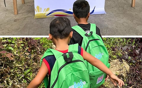 Sara leads distribution of 3,500 bags