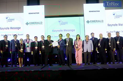 LOOK: DHSUD Secretary Jerry Acuzar, along with OSHDP National President Gino Olivares and other officials, attended the Affordable Housing Summit 2024 organized by the Organization of Socialized and Economic Housing Developers of the Philippines (OSHDP) at Solaire. The event gathered real estate developers, industry practitioners, and key stakeholders to explore innovative solutions for redefining affordable housing in the Philippines.