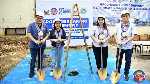 MMDA breaks ground on Jesus Dela Peña Park rehab