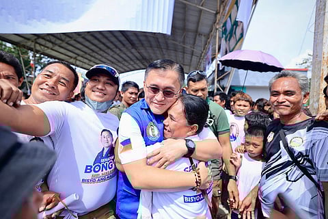 SENATOR Christopher ‘Bong’ Go receives a rapturous hero’s welcome from grateful supporters in Cateel, Davao Oriental, as he delivers crucial aid to struggling residents amidst heartfelt cheers and overwhelming gratitude.