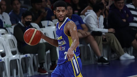 Jerrick Ahanmisi presides over Magnolia’s offense, scoring a game-high 22 points in their 124-103 win over Terrafirma on Sunday in the PBA Governors’ Cup at the Ninoy Aquino Stadium.