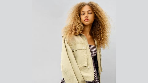 BERSHKA cropped jacket. 