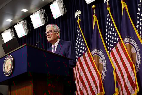 Federal Reserve Bank Chairperson Jerome Powell announces 12 June that interest rates will remain unchanged but the mood is different now as senior officials at the US central bank including Powell indicated that a rate cut is coming this month, as inflation eases toward the bank’s long-term target of two percent, and the labor market continues to cool. 