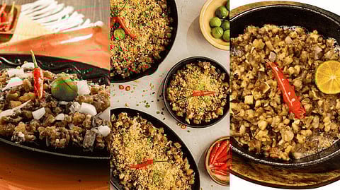 L-R: Classic Sisig from Mesa, Manam, and Abe