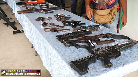 38 high-powered firearms surrendered