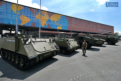 LOOK: Some newly-acquired Philippine military vehicles are seen parked outside the World Trade Center Metro Manila on Tuesday, 24 September 2024. They are just some of the highlights of this year's Asian Defense and Security (ADAS) exhibition, a flagship event hosted by the Philippines, which includes over 200 companies from 36 countries displaying cutting-edge defense and security products and technologies.