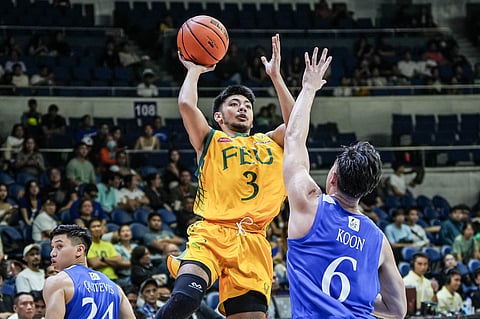 Jorick Bautista shines in overtime as FEU enters the win column in the UAAP Season 87 men's basketball tournament at the expense of Ateneo.