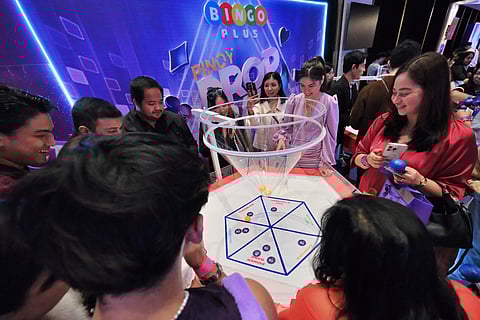 Attendees get to experience the carnival fun at the BingoPlus Pinoy Drop Ball launch.