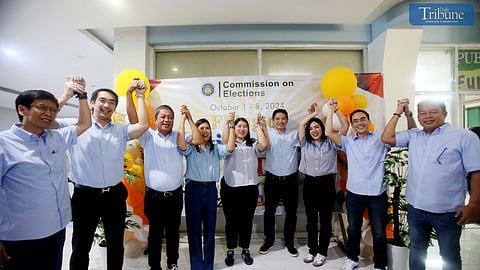 On Monday, 7 October 2024, incumbent Marikina City Congresswoman Marjorie Ann "Maan" Teodoro, along with her councilors, filed their certificates of candidacy at the Comelec local office in Marikina for the 2025 mayoral election.  Photos by ANALY LABOR.