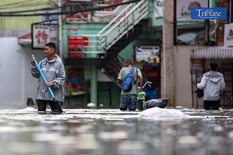 Cainta, Rizal on Friday during #KristinePH onslaught