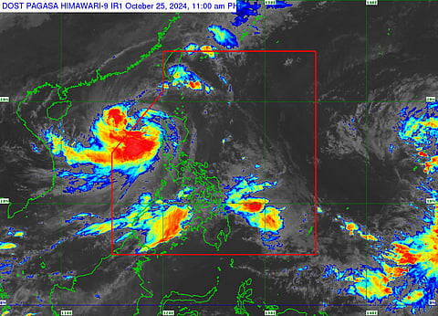 PAGASA's Satellite Image as of 11:00 am, 25 October