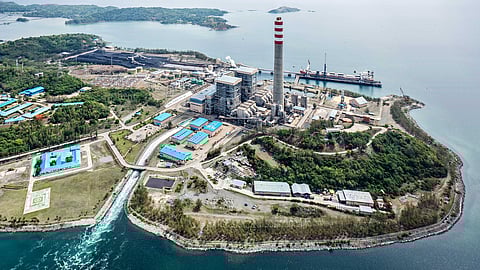 An aerial shot of the Sual plant complex in Pangasinan.