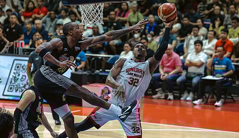 Justin Brownlee puts on a show in leading Ginebra to an 85-73 Game 3 win over TNT in the PBA Governors' Cup best-of-seven finals Friday at the Smart Araneta Coliseum. 