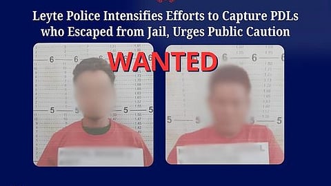 2 Leyte inmates bolt from jail
