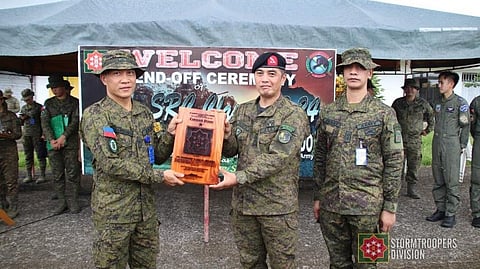Send-off ceremony for the new Scout Rangers after completing their combat mission in Samar island. Photos courtesy of 8ID.