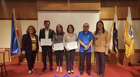 (From left) Dr. Natalia Dimaano, Ronald Gatchalian, Kristine Romallosa-Dean, Ana Conjares, Dr. Carlo Arcilla and Dr. Vizconde.