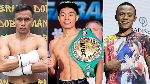 Dave “Doberman” Apolinario, Reymart Gaballo and Vince Paras