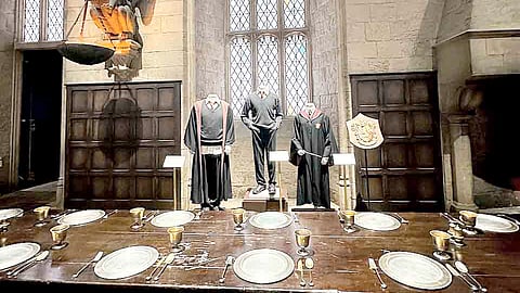 The Making of Harry Potter at the Great Hall in Gryffindor area.