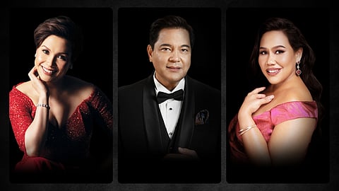 Photo shows: Multiple award-winning singer Lea Salonga, Concert King Martin Nievera, and Stellar Diva Bituin Escalante will perform for New Year’s Eve at the Grand Ballroom of Solaire Resort Entertainment City.
